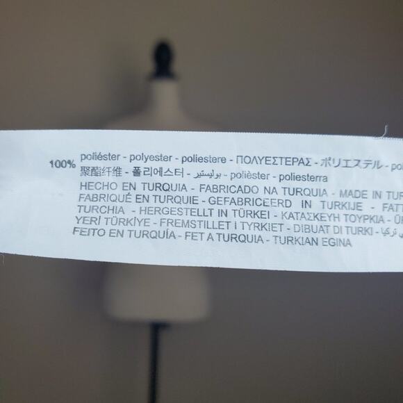 Zara Blue Sheer Floral Blouse XS - Picture 7 of 7